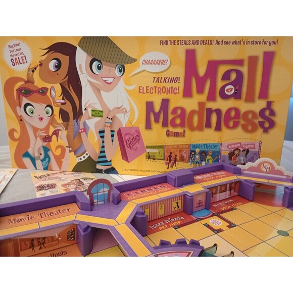 Milton Bradley Hasbro 2004 Electronic Talking Mall Madness Board Game Y2K - Picture 2 of 16